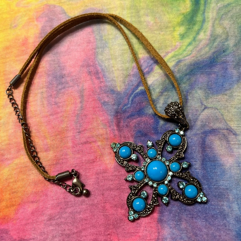 Blue Pendant Necklace